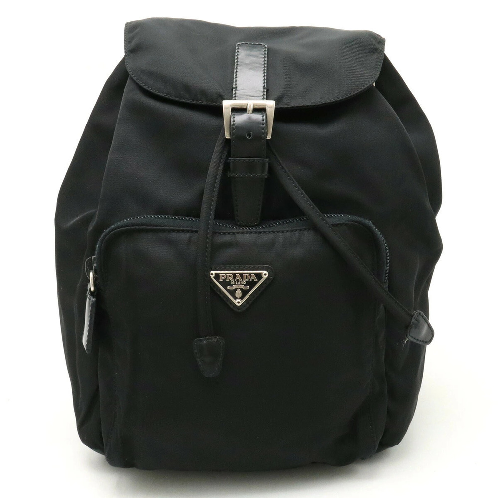 Prada Backpack Rucksack Leather NERO Black